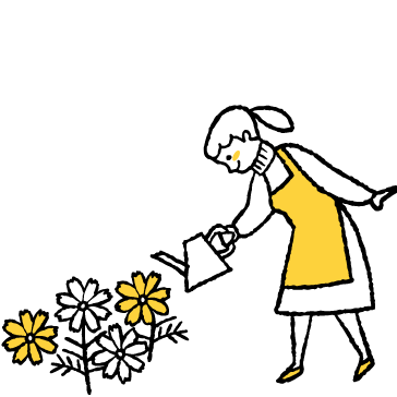 花柄やドットなどフェミニン系