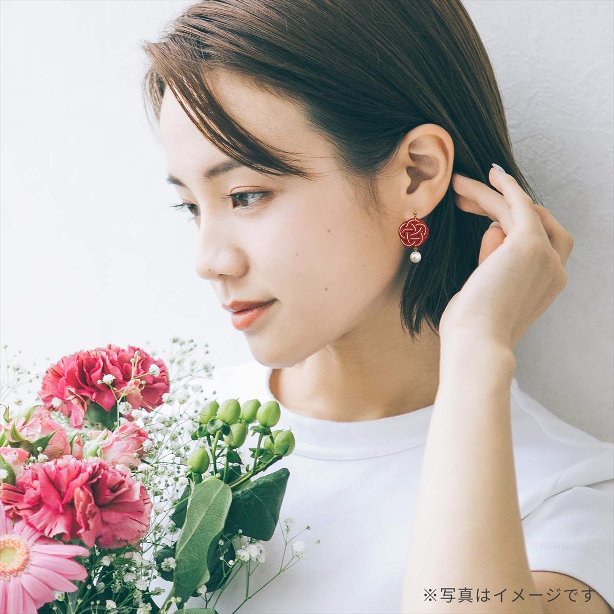 水引パールピアス