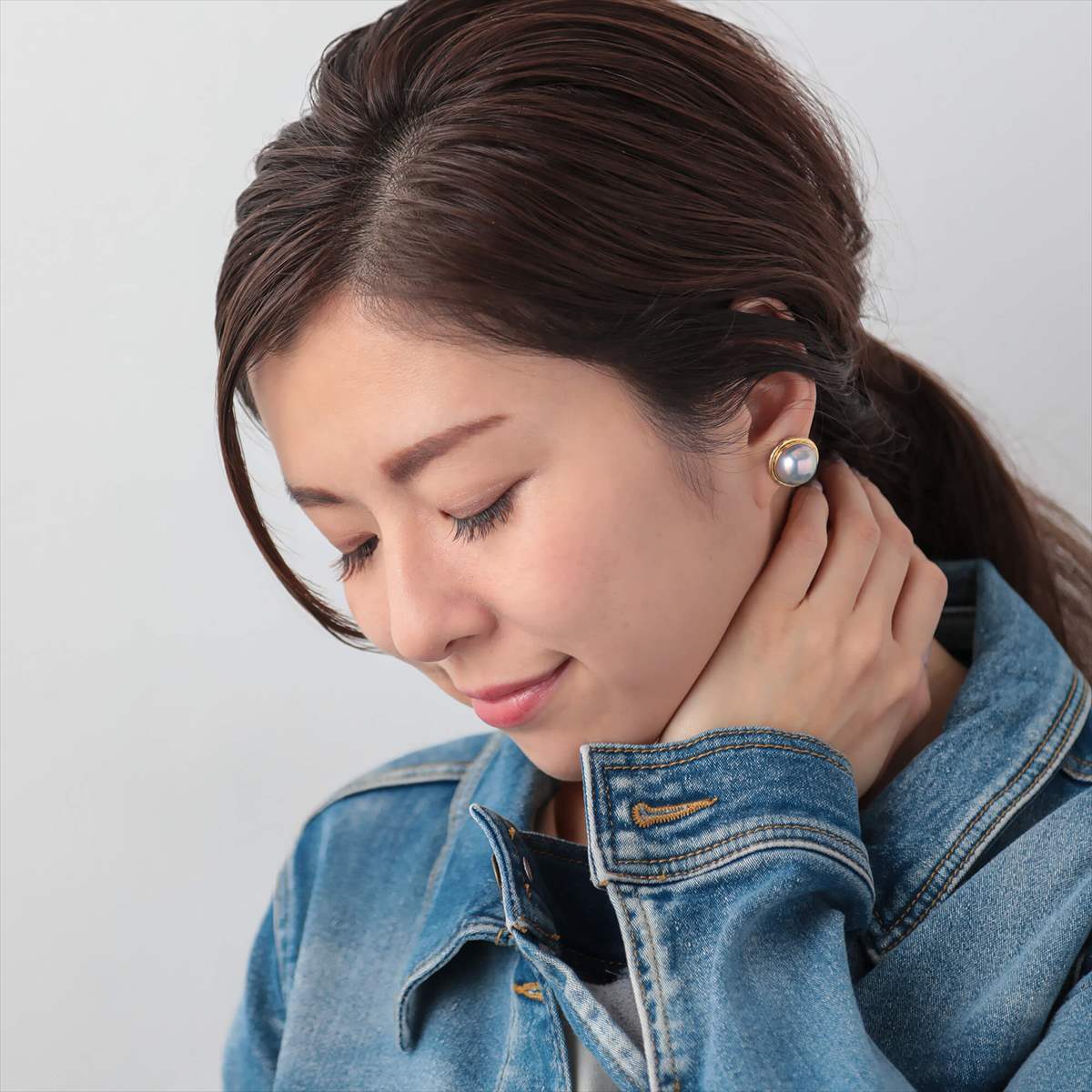 マベ真珠 ピアス
